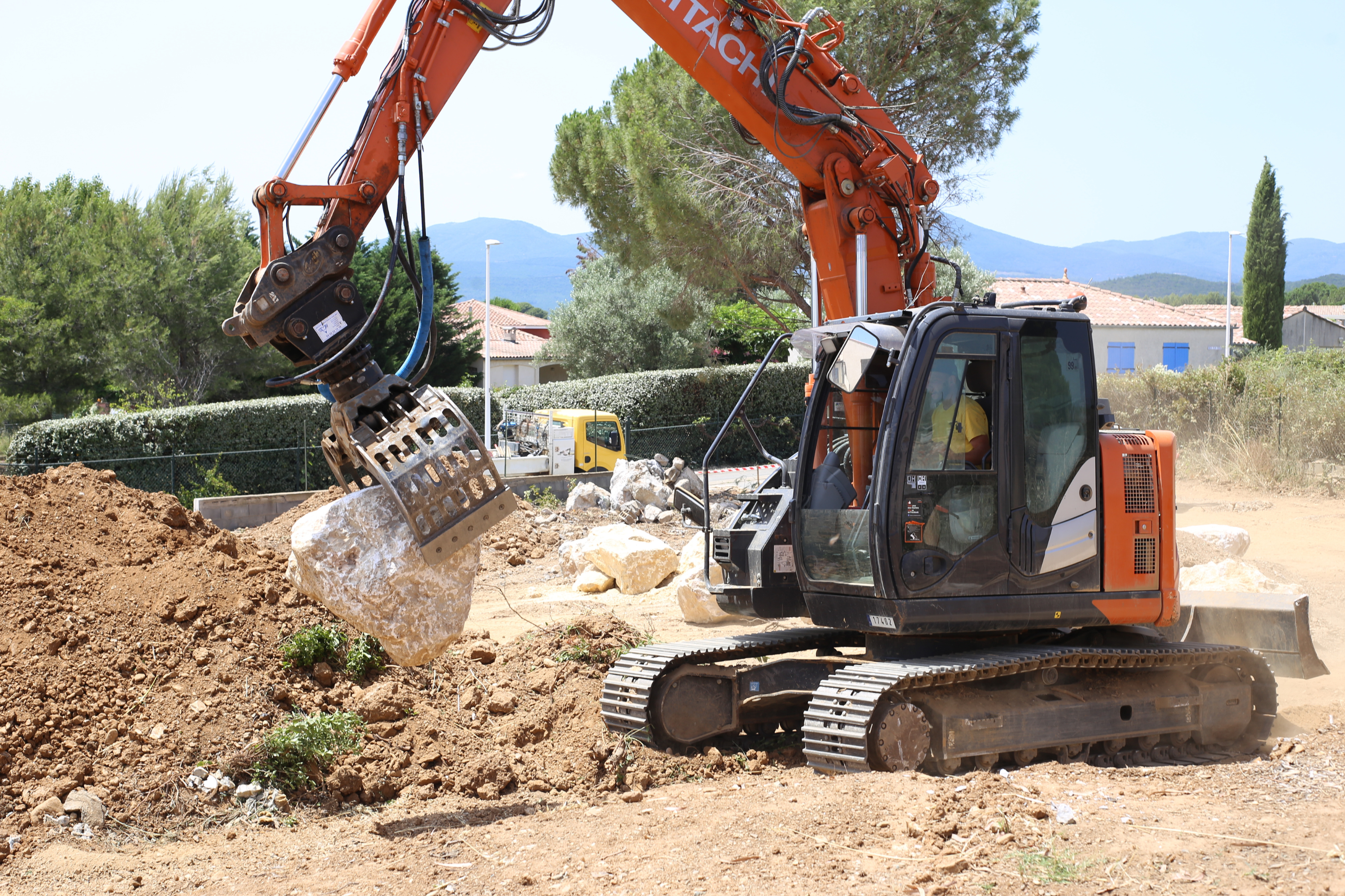 Travaux privés : enrochement à Saint-Chinian