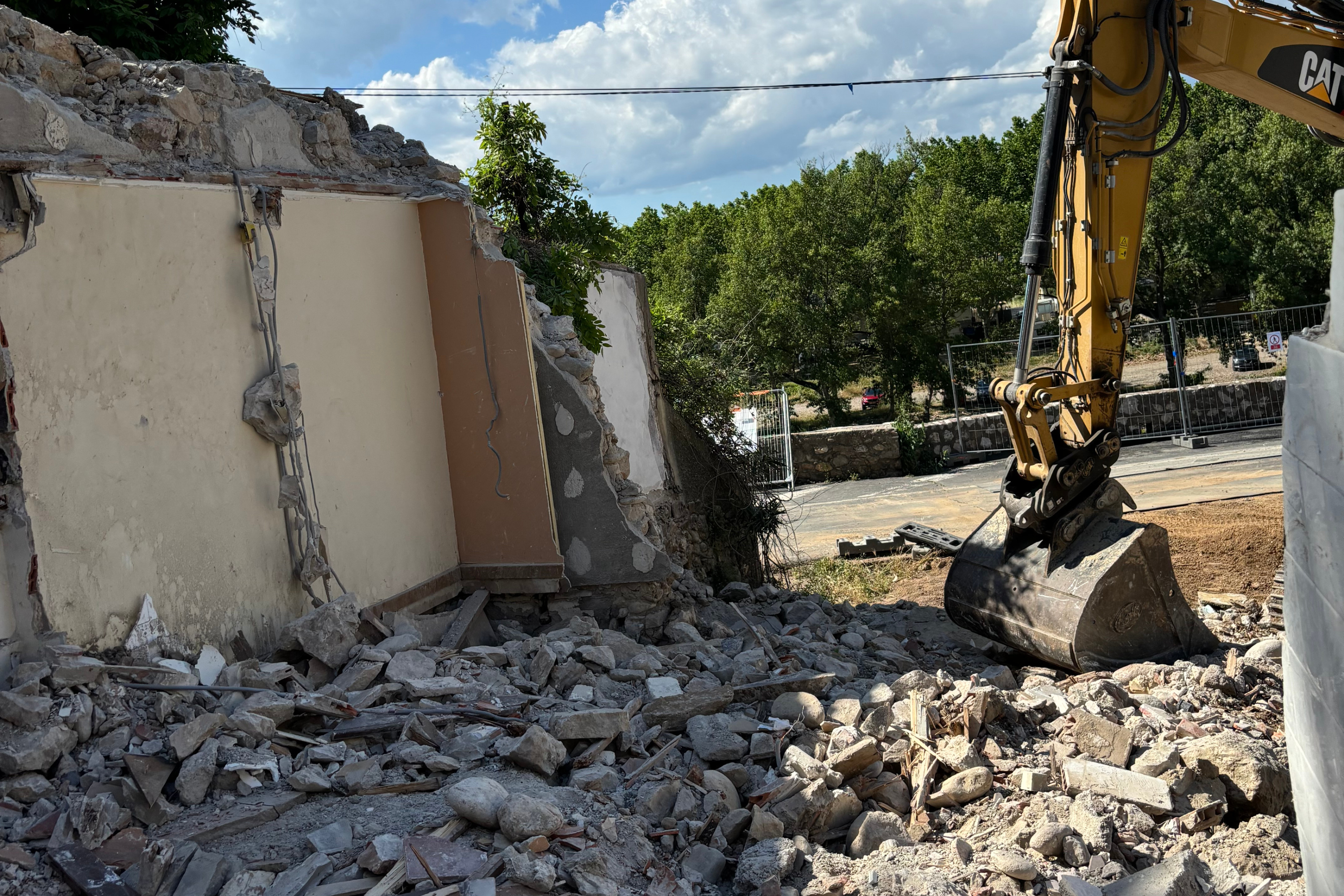 Démolition dans l'Aude